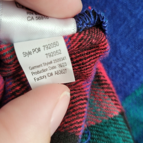 NWT Maurices Cabin Plaid Boyfriend Tunic Button-Up Long Sleeve Shirt Size Small - Picture 5 of 6